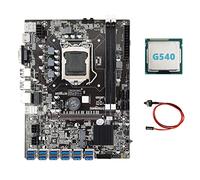 Guindxan B75 ETH Mining Scheda Madre 12 PCIE a USB Adattatore+G540 CPU+Interruttore LGA1155 MSATA DDR3 B75 USB BTC Scheda Madre