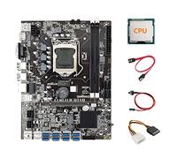 Guindxan B75 ETH Mining Scheda Madre 8XPCIE a USB+CPU+4PIN IDE a SATA +SATA+ Interruttore LGA1155 B75 Scheda Madre