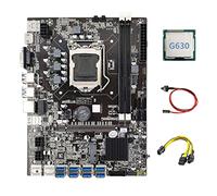 Guindxan B75 ETH Mining Scheda Madre 8XPCIE a USB+G630 CPU+6Pin a Doppio 8Pin +Interruttore LGA1155 B75 Scheda Madre