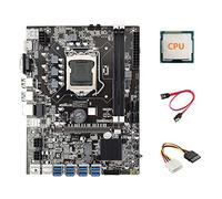 Guindxan B75 ETH Mining Scheda Madre 8XPCIE Adattatore USB+CPU+4PIN IDE a SATA +SATA LGA1155 B75 Scheda Madre USB