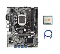 Guindxan B75 ETH Mining Scheda Madre 8XPCIE Adattatore USB+CPU+RJ45 di Rete LGA1155 DDR3 MSATA B75 USB BTC Scheda Madre