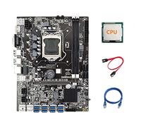 Guindxan B75 ETH Mining Scheda Madre 8XPCIE Adattatore USB+CPU+RJ45 di Rete+ SATA LGA1155 MSATA B75 Scheda Madre