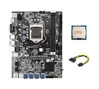 Guindxan B75 ETH Mining Scheda Madre 8XPCIE Adattatore USB+CPU+SATA 15Pin a 6Pin LGA1155 MSATA B75 USB BTC Scheda Madre