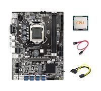 Guindxan B75 ETH Mining Scheda Madre 8XPCIE Adattatore USB+CPU+SATA 15Pin a 6Pin +SATA LGA1155 B75 Scheda Madre