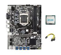 Guindxan B75 ETH Mining Scheda Madre 8XPCIE Adattatore USB+G540 CPU+6Pin a Doppio 8Pin LGA1155 MSATA B75 USB Scheda Madre