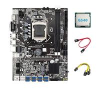 Guindxan B75 ETH Mining Scheda Madre 8XPCIE Adattatore USB+G540 CPU+6Pin a Doppio 8Pin +SATA LGA1155 B75 Scheda Madre