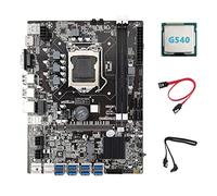 Guindxan B75 ETH Mining Scheda Madre+G540 CPU+2XSATA LGA1155 8XPCIE Adattatore USB MSATA DDR3 B75 USB BTC Scheda Madre