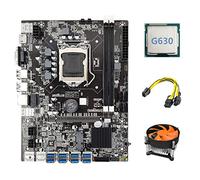 Guindxan B75 USB ETH Mining Scheda Madre 8XPCIE a USB+G630 CPU+6Pin a Doppio 8Pin +Ventilatore LGA1155 B75 BTC Scheda Madre