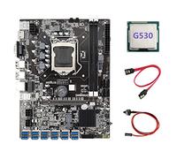 Guindxan Scheda madre B75 ETH Mining CPU+G530 CPU+ Switch+ SATA LGA1155 12 PCIE a USB MSATA DDR3 B75 Scheda madre USB BTC