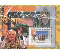 Guinea Block1262 MNH ** MNH 2007 Papi e Chiese (Francobolli per i Collezionisti) Cristianesimo