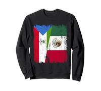 Guinea Equatoriale Messico Mezza Bandiera Felpa