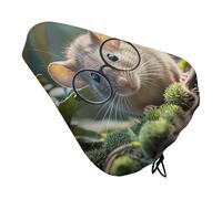 Guinea Mouse con occhiali Coprisella per bicicletta, impermeabile, con coulisse, per pioggia, neve, polvere, per mountain bike, bici da strada