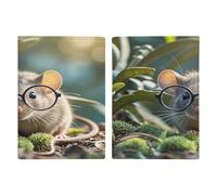 Guinea Mouse Con Occhiali Porta Passaporto Ultra Sottile PU Pelle Viaggio Documenti Organizer Compatto Premium Internazionale US Passaporto Protector Cover per Donne Uomini