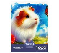 Guinea Pig 1000 Pezzi Cute Animals Puzzle Adulti Impegnativo E Difficile Per Qualità Premium Per Adulti E Bambini Da 14 Anni E Più Puzzle Per Gioco Familiare, Festa Aziendale Regalo Giocattolo Colora