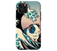 Guinea Pig Art The Great Wave Off Kanagawa Animale giapponese Custodia per iPhone 11 Pro