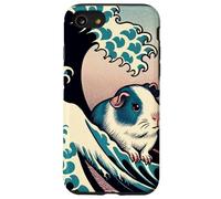 Guinea Pig Art The Great Wave Off Kanagawa Animale giapponese Custodia per iPhone SE (2020) / 7/8