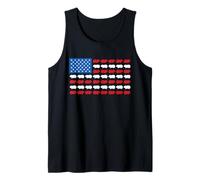 Guinea Pig Bandiera Americana Patriottica 4 luglio Pet Lover Canotta
