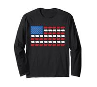 Guinea Pig Bandiera Americana Patriottica 4 luglio Pet Lover Maglia a Manica