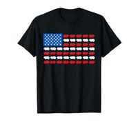 Guinea Pig Bandiera Americana Patriottica 4 luglio Pet Lover Maglietta