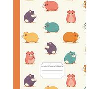 Guinea Pig Composition Notebook: 7.5x9.25 inches, 120 pages