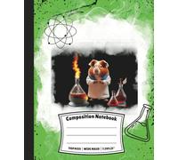 Guinea Pig Composition Notebook, science: 110 Pages, Wide Ruled, 7.5x9.25"