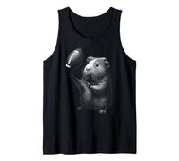 Guinea Pig Football Americano Sport Amante degli Animali Domestici Canotta