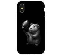 Guinea Pig Football americano Sport Amante degli animali domestici Custodia per iPhone X/XS