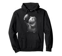 Guinea Pig Football Americano Sport Amante degli Animali Domestici Felpa con Cappuccio