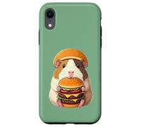 Guinea Pig Hamburger Double Cheeseburger Fast Food Hat Custodia per iPhone XR