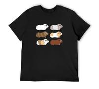 Guinea Pig Love Guinea Pig Wheek Wheek Feed Me O-Neck 100% Cotton Short Sleeve Unisex T-Shirt S