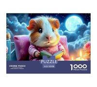 Guinea Pig ReadingOverwhelming 1000-Piece Jigsaw Puzzles for Adults A Crusade Through Impossible, Hard, And Difficult Challenging Puzzle Games - The Most Prestigious Gift for Adult And Teenage Conque