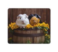 Guinea Pigs Tappetini per Il Mouse Base in Gomma Tappetino Mouse Confortevole Mousepad per Casa Ufficio Gioco 25X30Cm