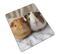 Guinea Pigs Tappetino Scrivania Morbido Mousepad Piccolo Tappetino per Mouse per Casa Lavoro Accessori Scrivania 25X30Cm
