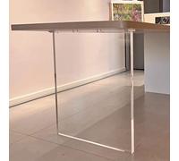 GUINJO Gambe Trasparenti Fai-da-Te Alte 29,5 Pollici, Gambe for mobili in Acrilico, Gamba di Ricambio for tavolino for scrivania, tavolino, Armadio, Armadio (Color : Clear(A), Size : 40 * 70cm)