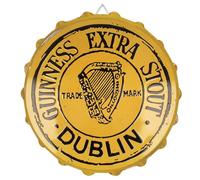 Guinness 05718 - Tappo per bottiglia in metallo, extra resistente, colore: Crema