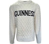 Guinness Aran Knit Style Jumper White