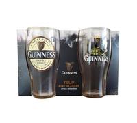 Guinness Bicchieri ufficiali Extra Stout & Tortoise - Confezione da 2 in custodia