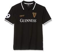 Guinness Blk Guin 59 White STR Collar S/S Polo, Nero (Nero Nero), X (Dimensioni Produttore:X-Large) Uomo