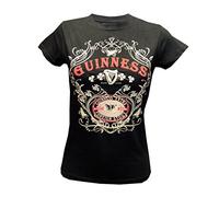 Guinness Blk Guin Butterfly T T-Shirt, Nero (Nero Nero), S Donna