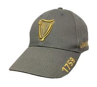 Guinness Cappello da Baseball con Ricamo Arpa Antracite