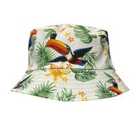 Guinness - Cappello da pescatore da sole hawaiano reversibile, bianco, taglia unica, Bianco, taglia unica