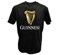 Guinness Blk Guin Harp R/N T T-Shirt, Nero (Black Black), S Uomo
