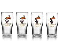 Guinness - Confezione da 4 bicchieri da pinta con licenza ufficiale Toucan