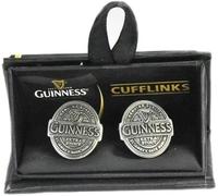 Guinness Extra Stout Antico Metallo Argento Gemelli