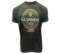 Guinness T-shirt Extra Stout Straniero - Classic Green Beer Tee, Verde bottiglia, M
