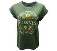 Guinness G4183 T-Shirt, Verde, L Donna