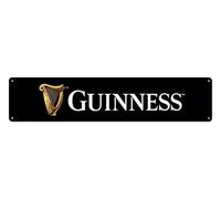 GUINNESS - HARFE SCHRIFTZUG DUBLIN IRLAND - Targa in metallo - 46 x 10 cm GSTR01