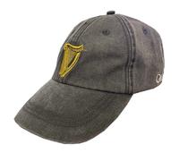 Guinness Harp Washed Black Baseball Cap