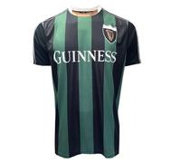 Guinness - Maglia Performance Righe Nero/Verde - G3080, Nero , L