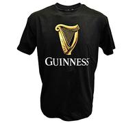 Guinness Blk Guin Harp R/N T T-Shirt, Nero (Black Black), S Uomo